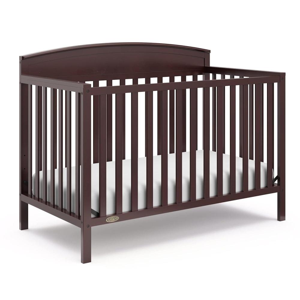 imageGraco Benton 5in1 Convertible Crib Gray  GREENGUARD Gold Certified Converts from Baby Crib to Toddler Bed Daybed and FullSize Bed Fits Standard FullSize Crib MattressEspresso