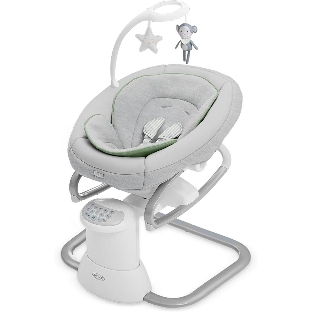 imageGraco Soothe My Way with Removable Rocker Madden  Versatile Baby Swing ampamp Portable RockerMadden