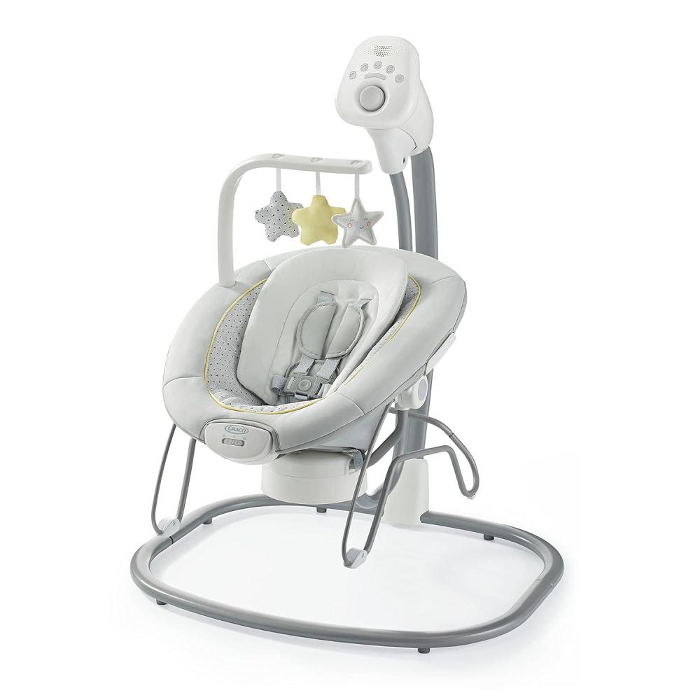 imageGraco Sway2Me Portable Baby Swing and Bouncer Seat with Music Sounds and Adjustable Settings Watson CollectionWatson