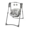 imageGraco Slim Spaces Compact Baby Swing Space Saving Portable Bay Swing with Height Adjustable Legs ampamp Soft Toys Reign