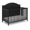 imageGraco Wilfred 5in1 Convertible Crib Black  GREENGUARD Gold Certified Converts to Toddler Bed and FullSize Bed Fits Standard FullSize Crib Mattress Adjustable Mattress Support BaseBlack