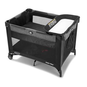 Graco Pack ’n Play Travel Dome LX Playard – Raised Portable Bassinet, UV‑50 Canopy, Changer & Storage, Annie(Cam)
