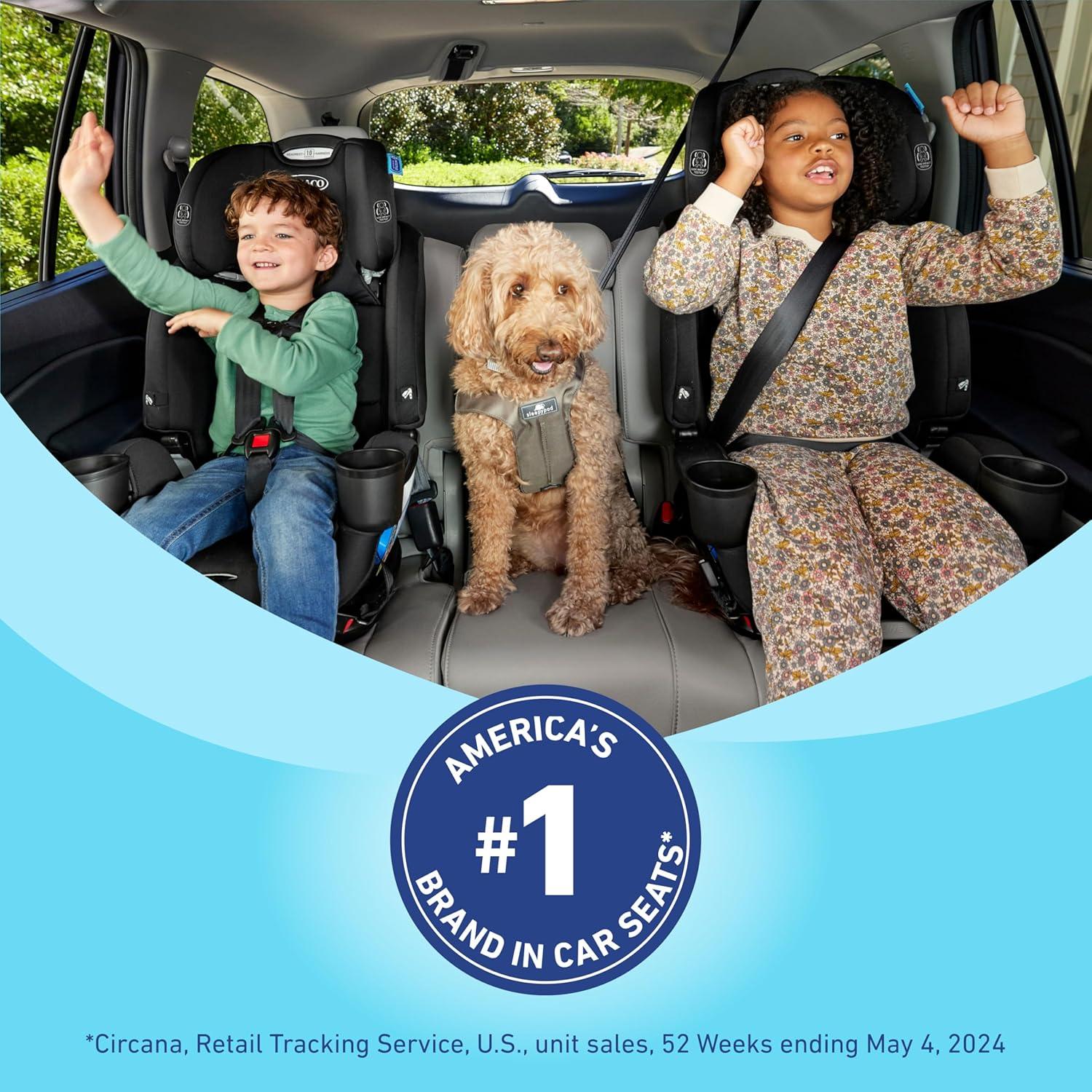 imageGraco Extend2Fit Convertible Car Seat RearFacing and ForwardFacing Extended RearFacing Seat Option Redmond Ideal for Newborns Infants and Toddlers