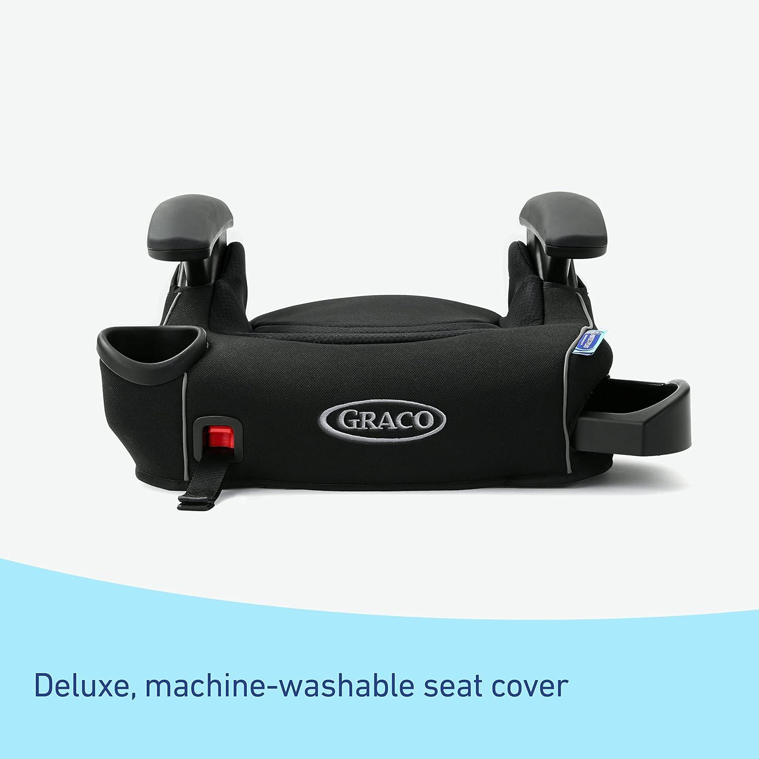 imageGraco TurboBooster LX Backless Booster with Affix Latch Backless Booster Seat for Big Kids Transitioning to Vehicle Seat Belt Rio