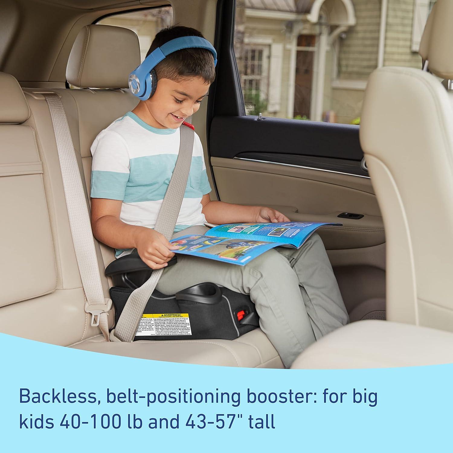 imageGraco TurboBooster LX Backless Booster with Affix Latch Backless Booster Seat for Big Kids Transitioning to Vehicle Seat Belt Rio