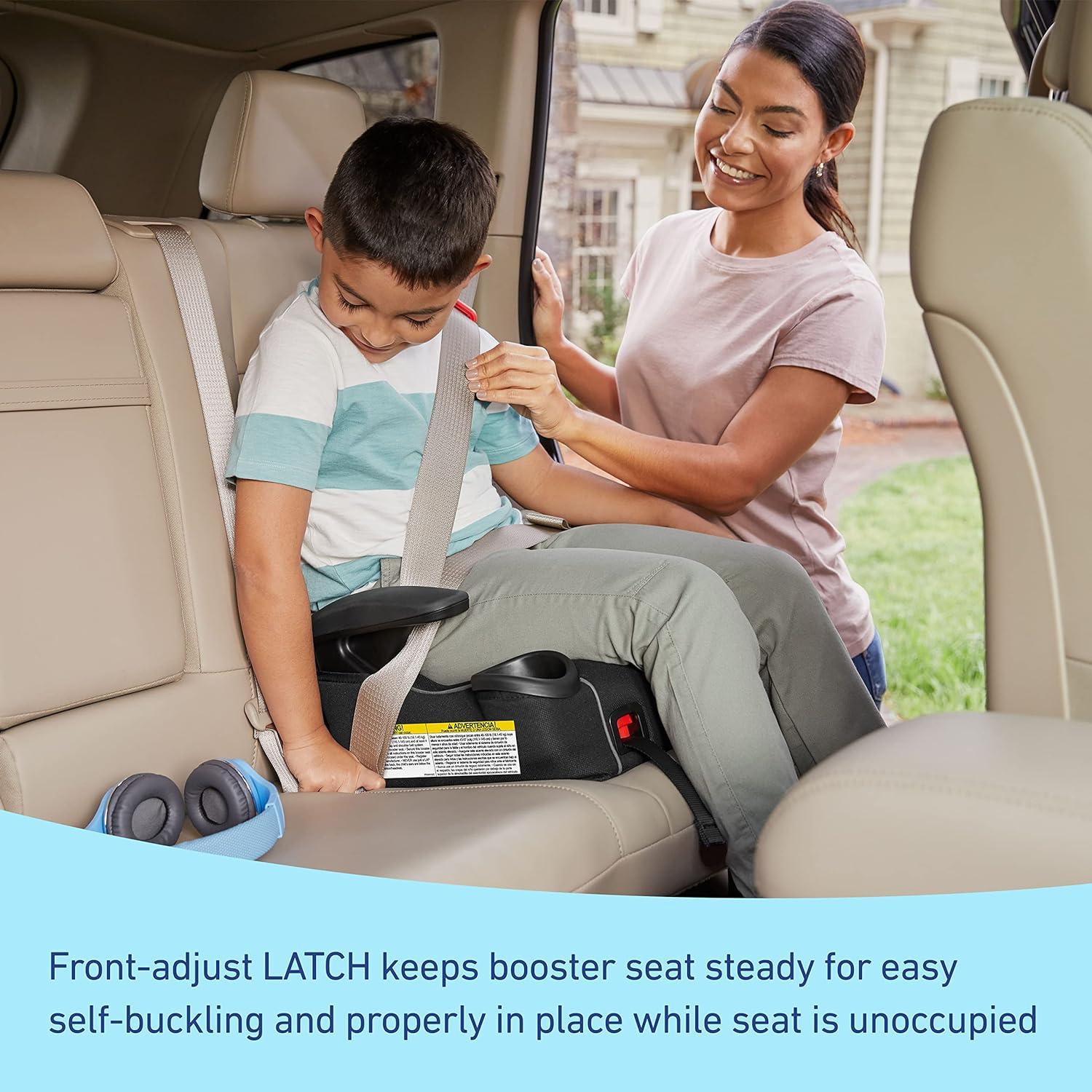 imageGraco TurboBooster LX Backless Booster with Affix Latch Backless Booster Seat for Big Kids Transitioning to Vehicle Seat Belt Rio