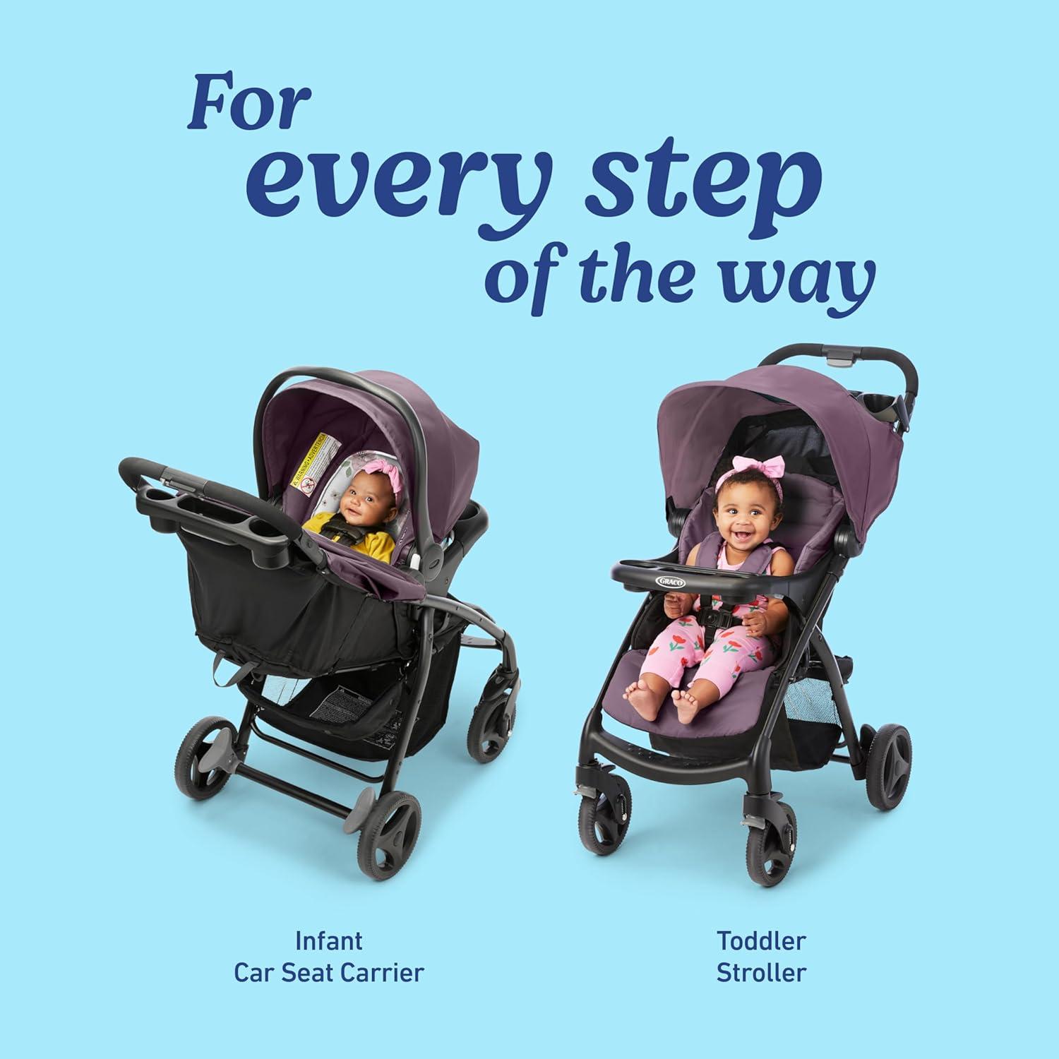 imageGraco Verb Travel System Includes Verb Stroller and SnugRide 30 Infant Car Seat Merrick Stroller and Carseat Combo