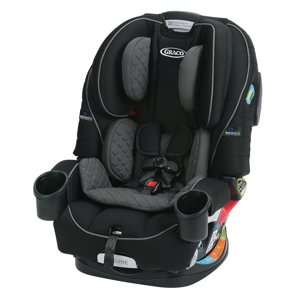imageGraco 4Ever 4 in 1 Car Seat Featuring TrueShield Side Impact Technology Adjustable Harness System Ideal for Newborns Infants Toddlers ampamp KidsIon