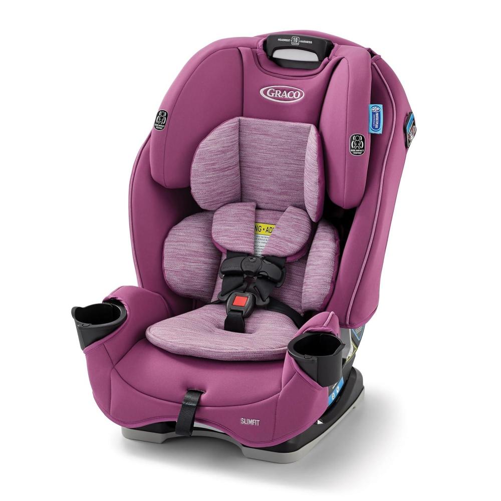 imageGraco SlimFit 3in1 Convertible Car Seat UltraSpaceSaving Design Darcie Suitable for Rear and ForwardFacing Highback Booster Seat with 10Position HeadrestSydney