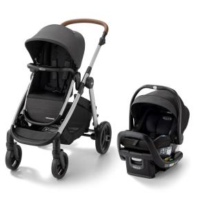 Graco Mode Nest2Grow DLX Travel System, 4-in1 Carseat Stroller Combo, 4 Modes of Use Capability from Infant Car Seat Carrier to Double Stroller, Includes SnugRide SnugFit LX Infant Car Seat, Riordan(Riordan)