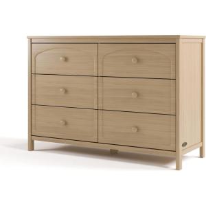 Graco Olivia 3 Drawer Combo Dresser (Driftwood) – GREENGUARD Gold Certified Baby Dresser, Kids Bedroom Storage Organizer, Interlocking Drawer System, Anti-Tip Kit Included(Driftwood)