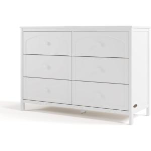 Graco Olivia 3 Drawer Combo Dresser (Driftwood) – GREENGUARD Gold Certified Baby Dresser, Kids Bedroom Storage Organizer, Interlocking Drawer System, Anti-Tip Kit Included(White)