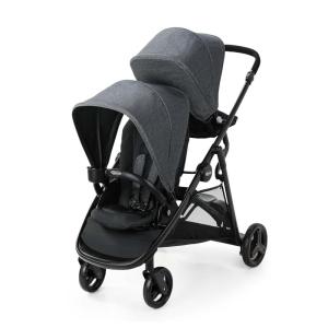 Graco Ready2Grow LX 2.0 Double Stroller Features Bench Seat and Standing Platform Options, Clark(Rafa)