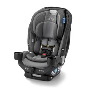 Graco SlimFit 3-in-1 Convertible Car Seat, Ultra-Space-Saving Design, Darcie, Suitable for Rear and Forward-Facing, Highback Booster Seat with 10-Position Headrest(Kunningham 2.0)
