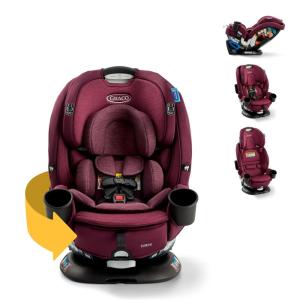 Graco Turn2Me 3-in-1 Rotating Convertible Car Seat, Cambridge, Rear-Facing Rotation, Forward-Facing Mode, Highback Booster Up to 100 lbs, Adjustable Headrest & Harness, Steel Reinforced Frame(London 2.0)