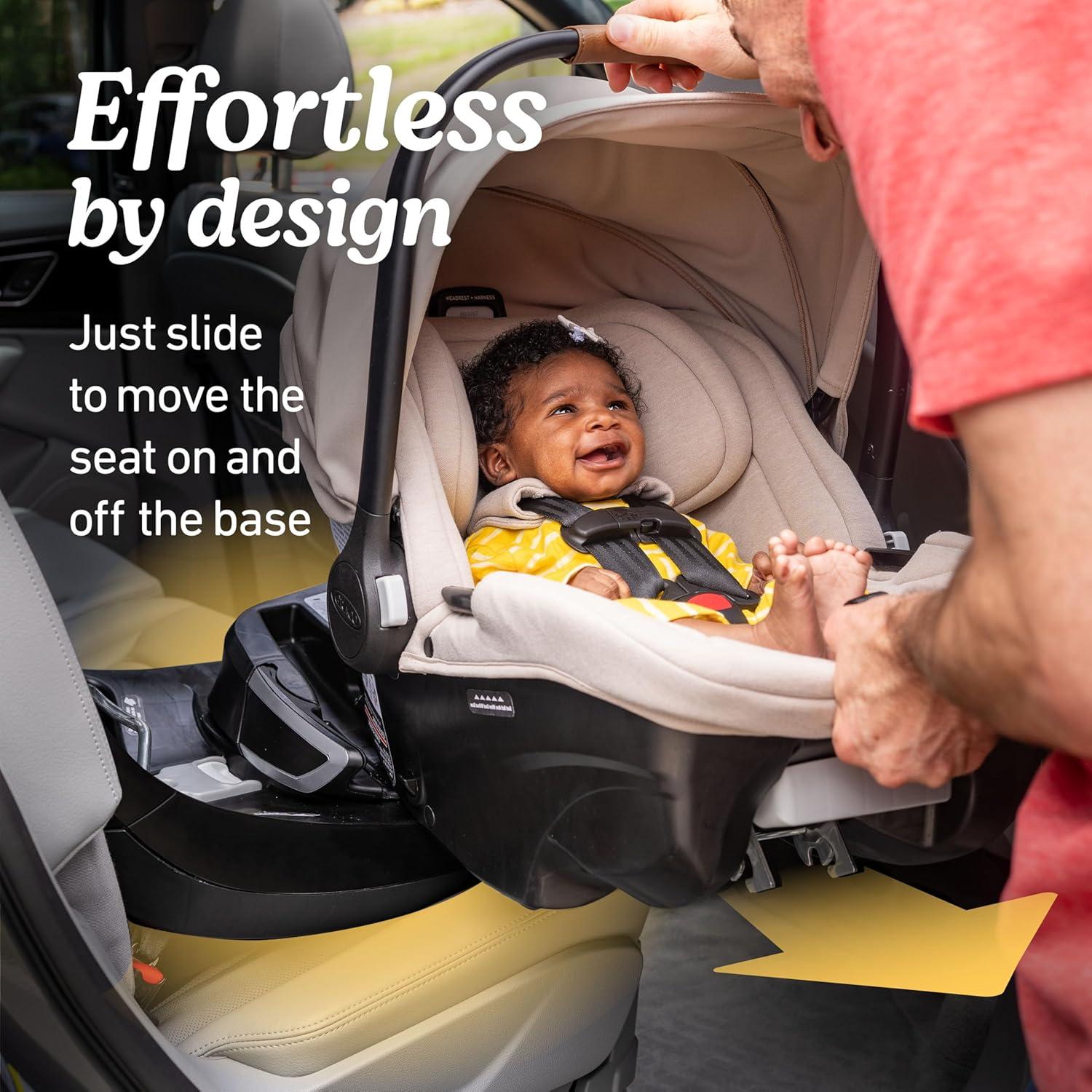 imageGraco SnugRide Turn ampamp Slide Infant Car Seat Rear Facing Rotating Car Seat with Base for 430 lbs with 180 Degree Turn for Easy Access Lightweight Carseat with SnugLock Technology Mulberry