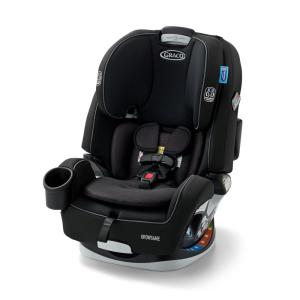 Graco Grows4Me 4-in-1 Car Seat, Convertible Infant to Toddler Car Seat and Booster, West Point Design, for 10 Years of Safe, Comfortable Journeys(West Point 2.0)