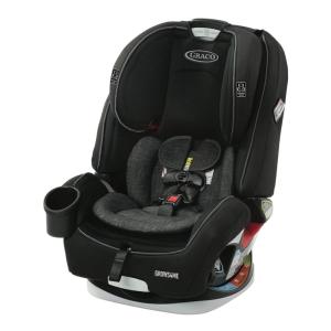 Graco Grows4Me 4-in-1 Car Seat, Convertible Infant to Toddler Car Seat and Booster, West Point Design, for 10 Years of Safe, Comfortable Journeys(West Point)