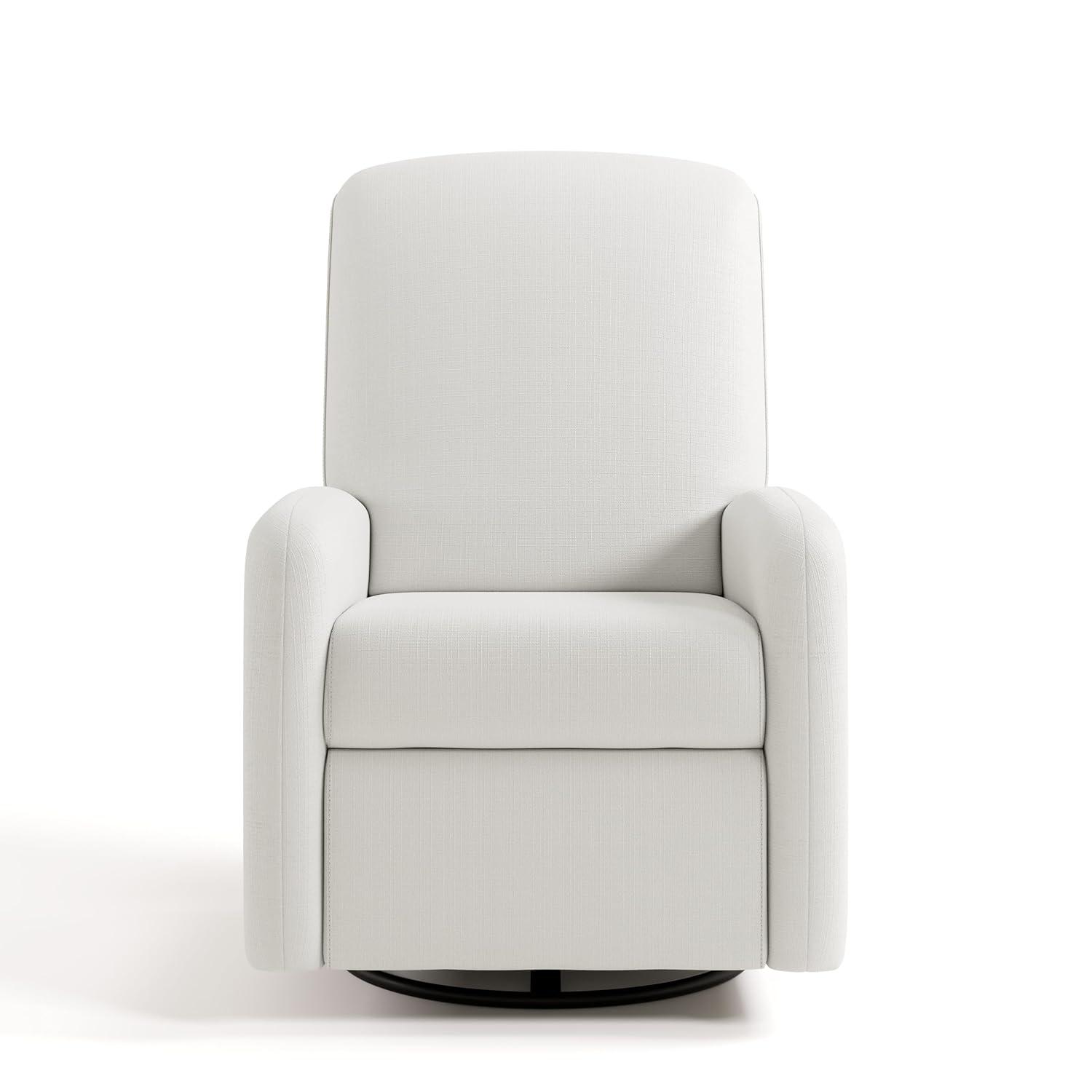 imageGraco Bellwood Power Recliner Swivel Glider Ivory Basketweave Electronic Power Recliner for Nursery Includes DualUSB Charging Port for USBA amp USBC Glider Rocking Chair with Full ReclineIvory