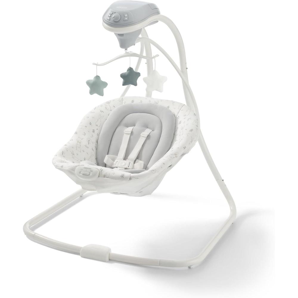 imageGraco Simple Sway Portable Baby Swing for Infants Newborn Swing with 15 Songs and Sounds Great Gift for New Parents Baby Registry Must HaveBlythe