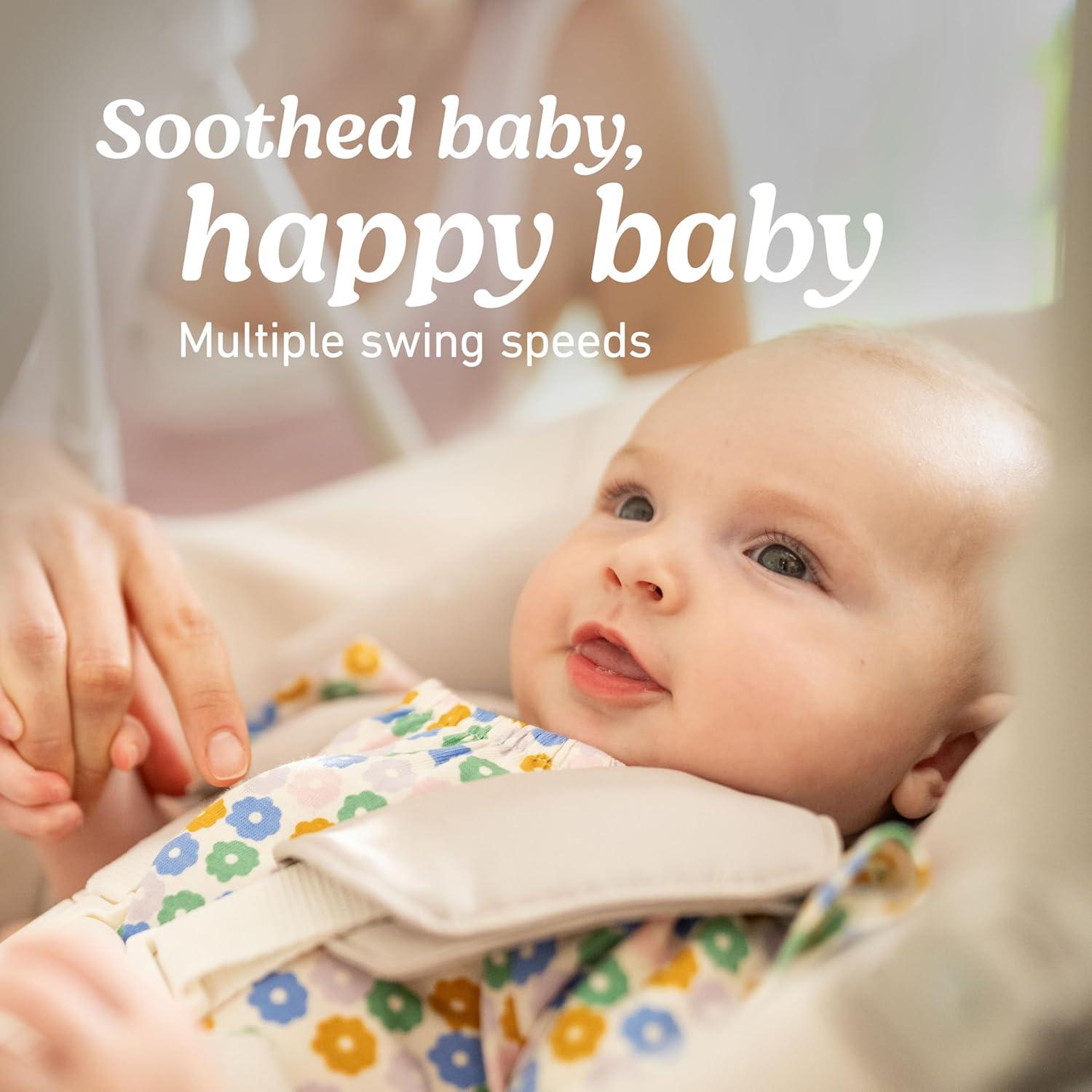 imageGraco Slim Spaces Compact Baby Swing Indoor Infant Swing Baby Registry Must Have Gifts for New ParentsTate