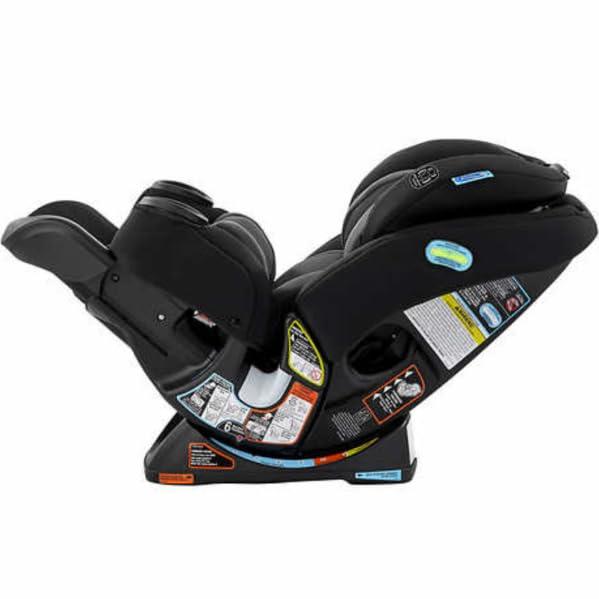 imageGraco 4Ever Extend2Fit DLX 4in1 Convertible Car Seat Infant to Toddler Rear amp Forward Facing Booster Adjustable Recline Car Seat MinerMiner