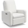 imageGraco Teddi Power Recliner Swivel Glider Electronic Power Recline OekoTEX 100 Certified USBA amp USBC Charger Premium Cushioning amp Comfort  Dune BasketweaveIvory Basketweave