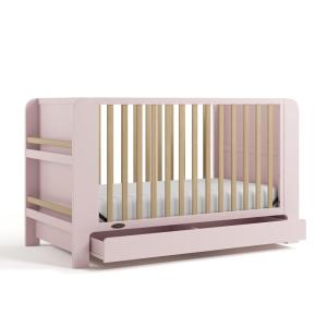 Graco Read-with-Me 4-in-1 Convertible Crib with Drawer (Olive with Driftwood) – GREENGUARD Gold Certified Converts to Toddler Bed, Daybed, and Functional Bookshelves(Blush With Driftwood)