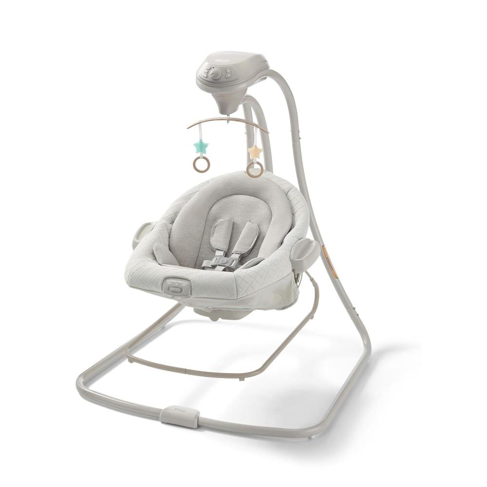 imageGraco DuetConnect LX Baby Swing and Bouncer 2in1 Infant Swing and Baby Rocker Newborn Essential Gifts for New ParentsWales