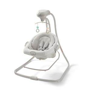 Graco DuetConnect LX Baby Swing and Bouncer – 2-in-1 Infant Swing and Baby Rocker, Newborn Essential, Gifts for New Parents(Wales)
