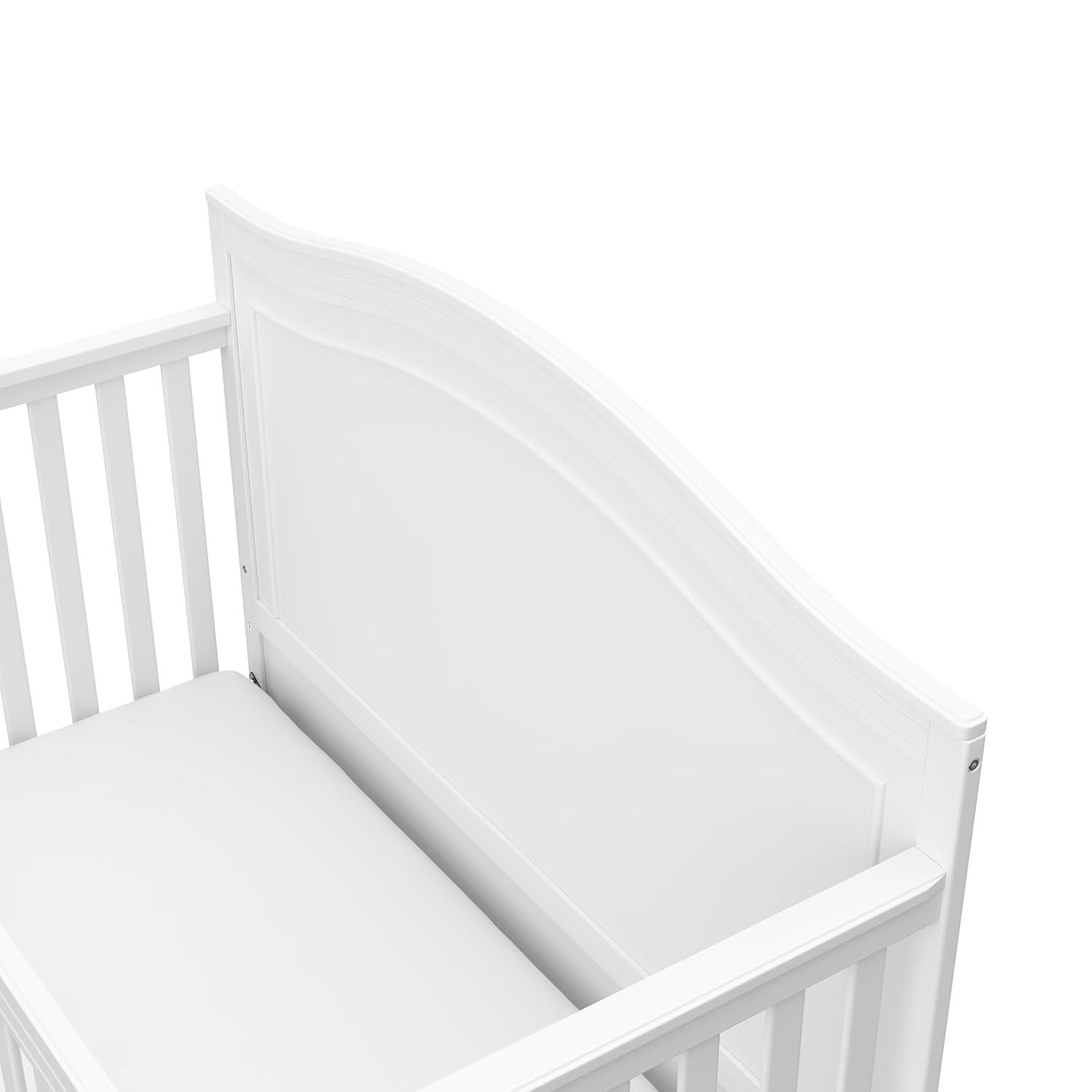 imageGraco Paris 4in1 Convertible Crib GREENGUARD Gold Certified Converts to Toddler Bed and Daybed Fits Standard FullSize Crib Mattress Adjustable Mattress Support Base Frosted OatWhite