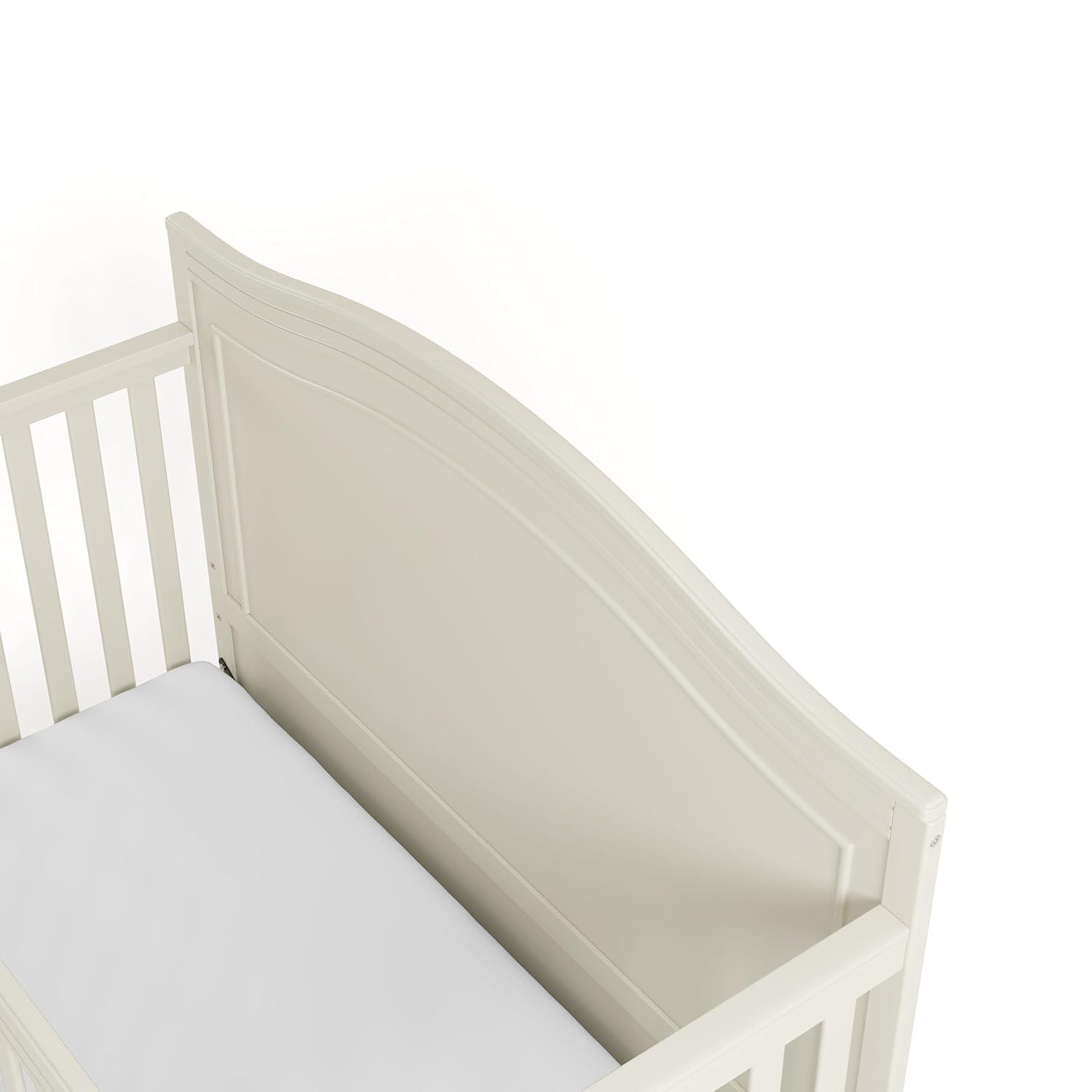 imageGraco Paris 4in1 Convertible Crib GREENGUARD Gold Certified Converts to Toddler Bed and Daybed Fits Standard FullSize Crib Mattress Adjustable Mattress Support Base Frosted OatFrosted Oat