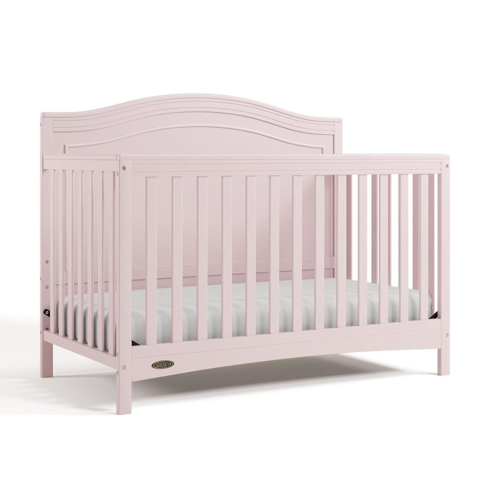imageGraco Paris 4in1 Convertible Crib  GREENGUARD Gold Certified Converts to Toddler Bed and Daybed Fits Standard FullSize Crib Mattress Adjustable Mattress Support Base Frosted OatBlush