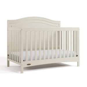 Graco Paris 4-in-1 Convertible Crib – GREENGUARD Gold Certified, Converts to Toddler Bed and Daybed, Fits Standard Full-Size Crib Mattress, Adjustable Mattress Support Base (Frosted Oat)(Frosted Oat)