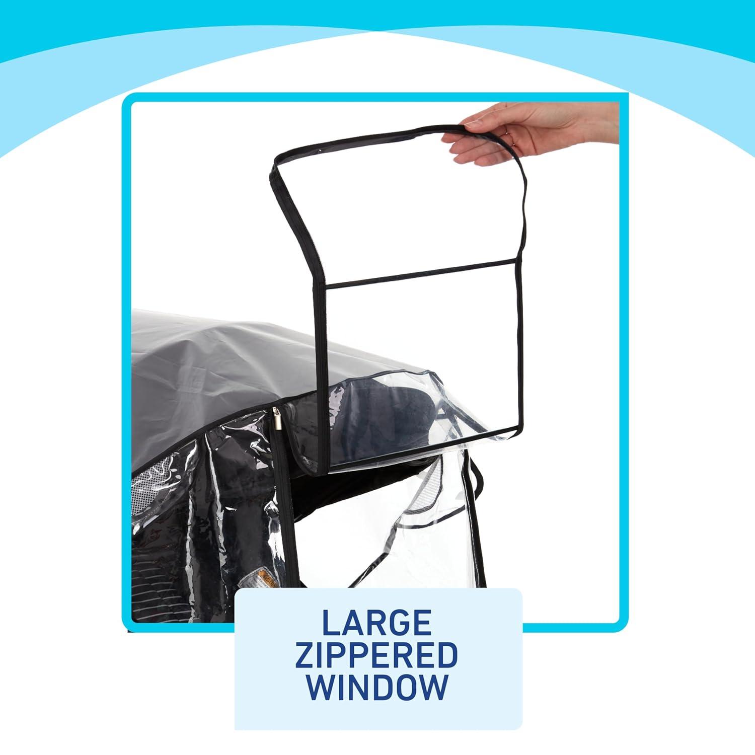 imageGraco Universal Infant Travel System Rain Cover Baby Car Seat Stroller Weather Shield Waterproof Plastic Carseat Canopy Winter Snow Dust Umbrella Pack of 2Deluxe Weather Sheild