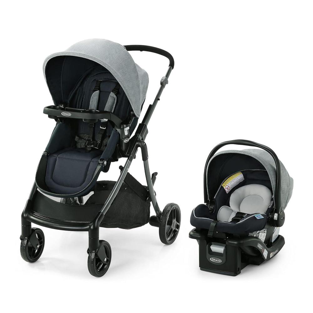 imageGraco Travel System with SnugRide 35 Lite LX Infant Car Seat Nash 229 lbs Unisex