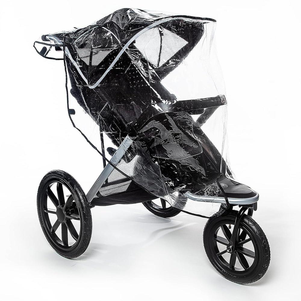 imageGraco Universal Infant Travel System Rain Cover Baby Car Seat Stroller Weather Shield Waterproof Plastic Carseat Canopy Winter Snow Dust Umbrella Pack of 2Jogging Stroller