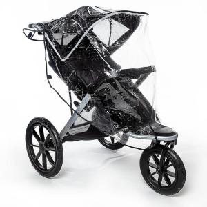 Graco Universal Infant Travel System Rain Cover, Baby Car Seat Stroller Weather Shield, Waterproof Plastic Carseat Canopy, Winter Snow Dust Umbrella (Pack of 2)(Jogging Stroller)