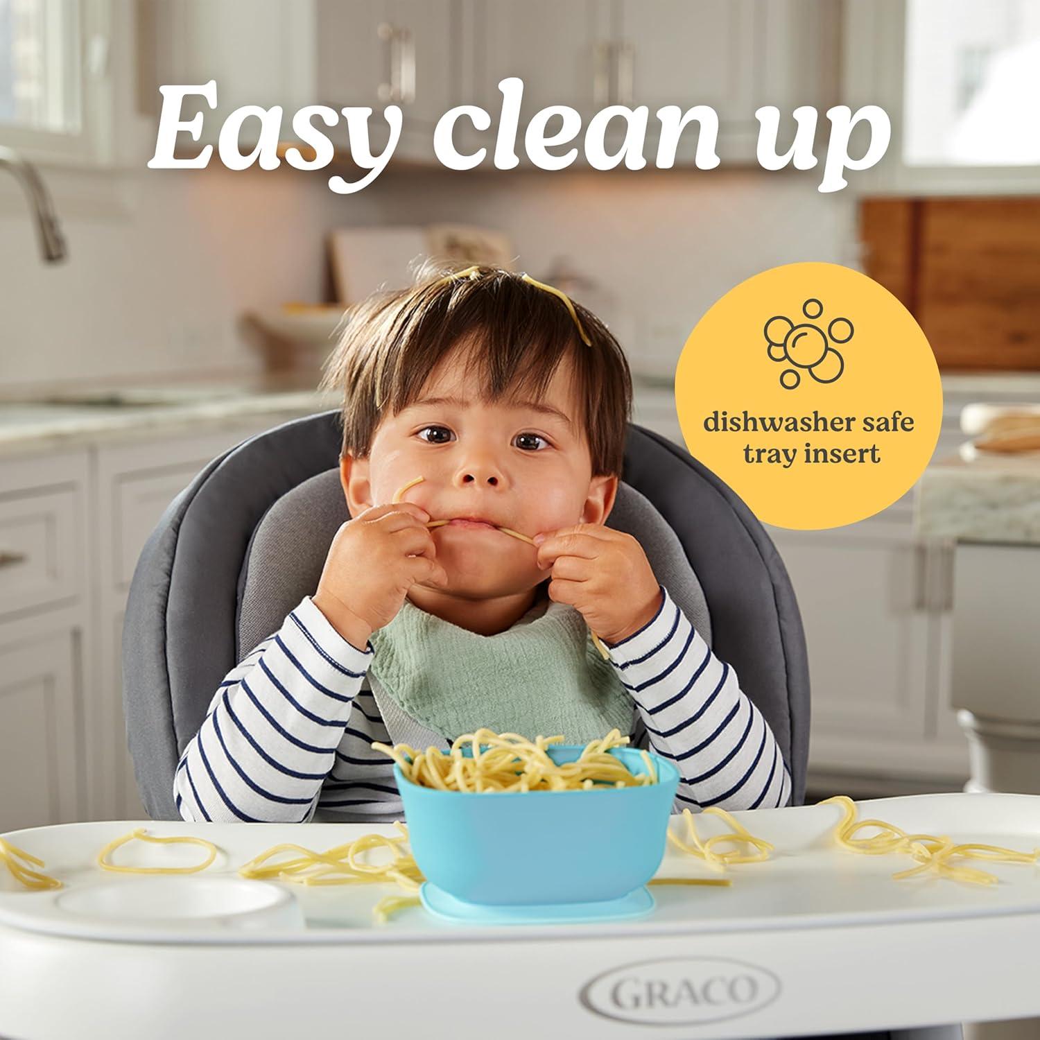 imageGraco DuoDiner DLX Highchair 6 Stages of Use Infant to Baby High Chair Infant to Toddler Booster Seat Youth Stool 5 Adjustable Height Positions Splatter ArtArlo