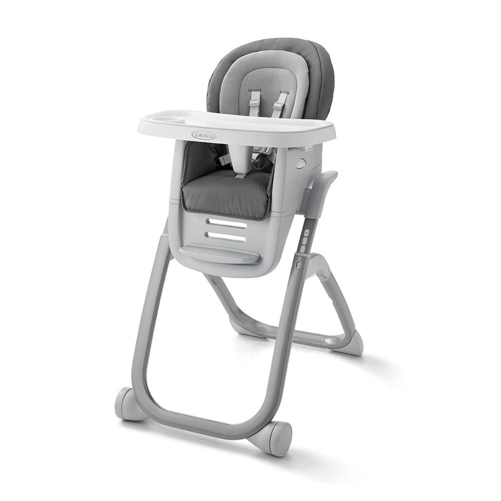 imageGraco DuoDiner DLX Highchair 6 Stages of Use Infant to Baby High Chair Infant to Toddler Booster Seat Youth Stool 5 Adjustable Height Positions Splatter ArtArlo