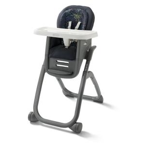 Graco® DuoDiner DLX Highchair, 6 Stages of Use, Infant to Baby High Chair, Infant to Toddler Booster Seat, Youth Stool, 5 Adjustable Height Positions, Splatter Art(Splatter Art)
