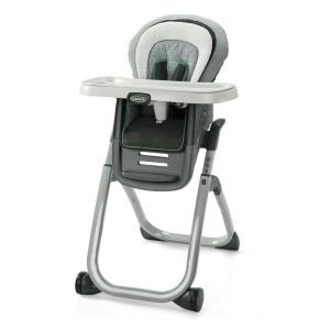 Graco® DuoDiner DLX Highchair, 6 Stages of Use, Infant to Baby High Chair, Infant to Toddler Booster Seat, Youth Stool, 5 Adjustable Height Positions, Splatter Art(Mathis)