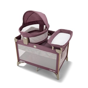 Graco Pack ‘n Play Travel Dome Lux Playard, Rome, 4-in-1 Baby Playpen with Bassinet, Indoor or Outdoor Portable Playpen with UV 50 Canopy(Amelia)