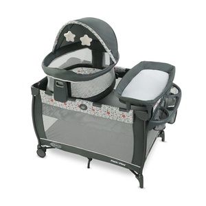 Graco Pack ‘n Play Travel Dome Lux Playard, Rome, 4-in-1 Baby Playpen with Bassinet, Indoor or Outdoor Portable Playpen with UV 50 Canopy(Annie)