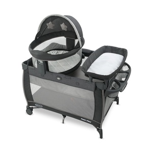 Graco Pack ‘n Play Travel Dome Lux Playard, Rome, 4-in-1 Baby Playpen with Bassinet, Indoor or Outdoor Portable Playpen with UV 50 Canopy(Redmond)